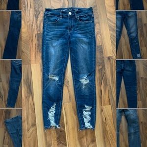 AE distressed jegging